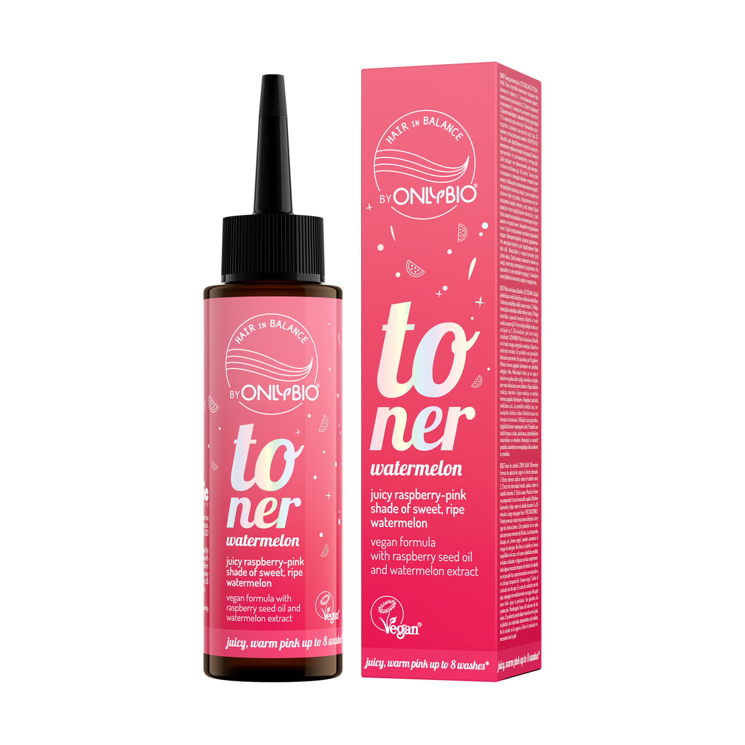 Тонер для волосся OnlyBio Hair in Balance Toner, Watermelon, 100 мл